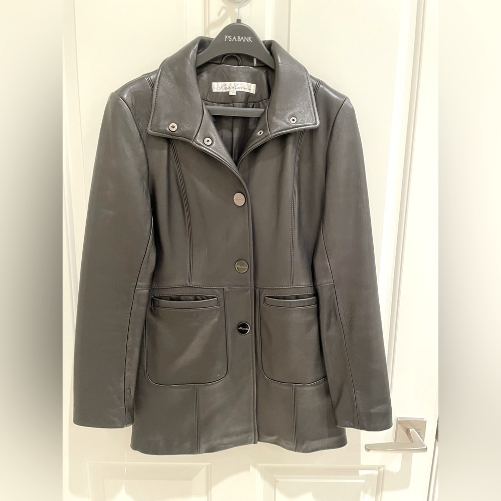 Leather Blazer Style Jacket